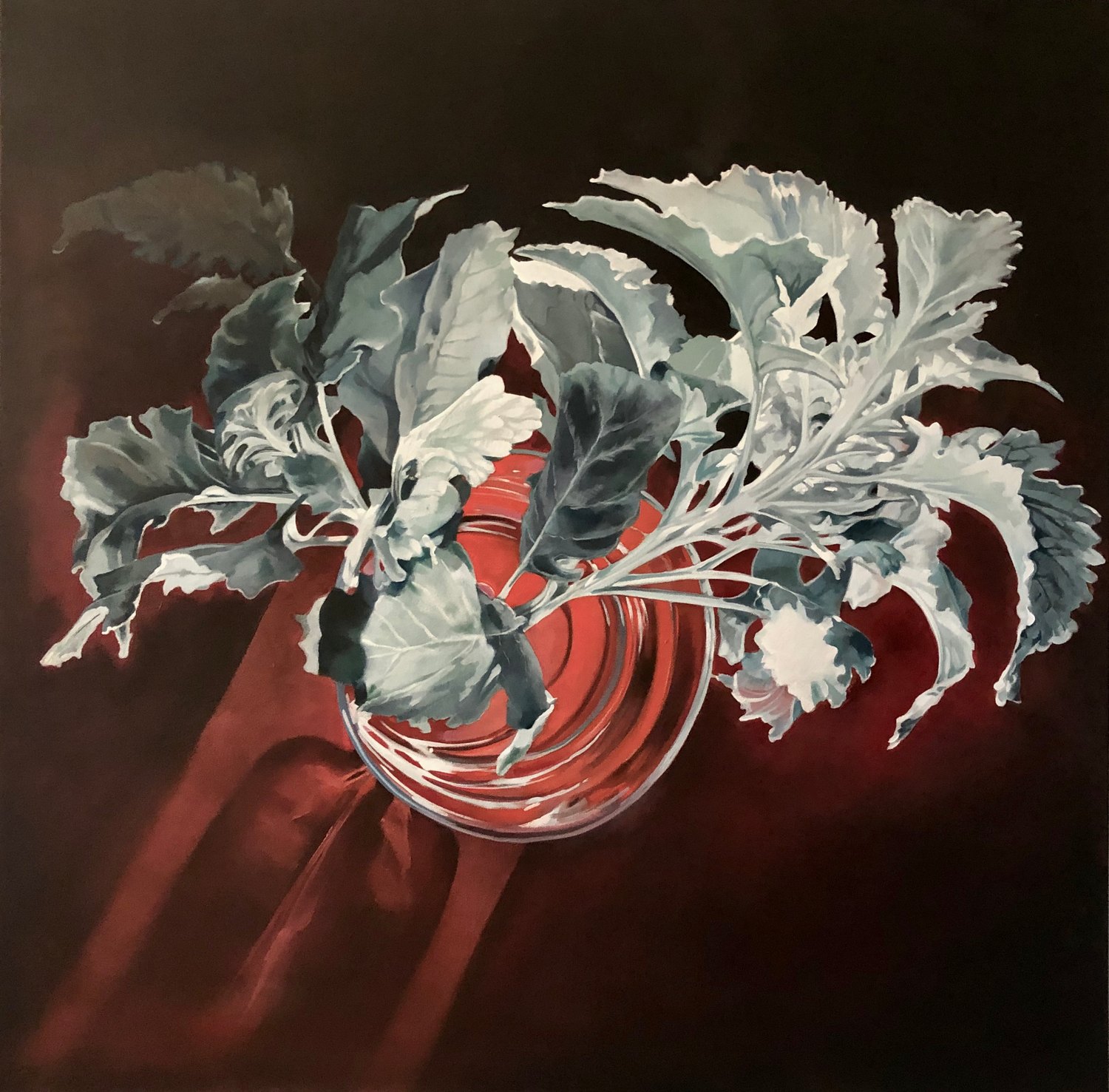 Dusty Miller — oil painting by Jane Lucchino