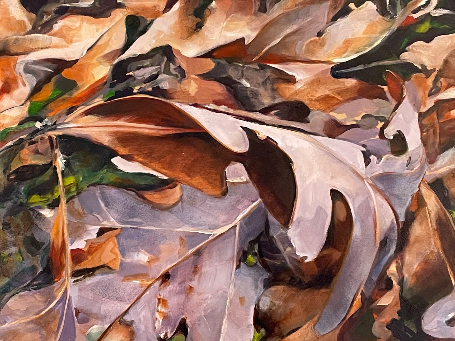 Oak Leaves — oil painting by Jane Lucchino