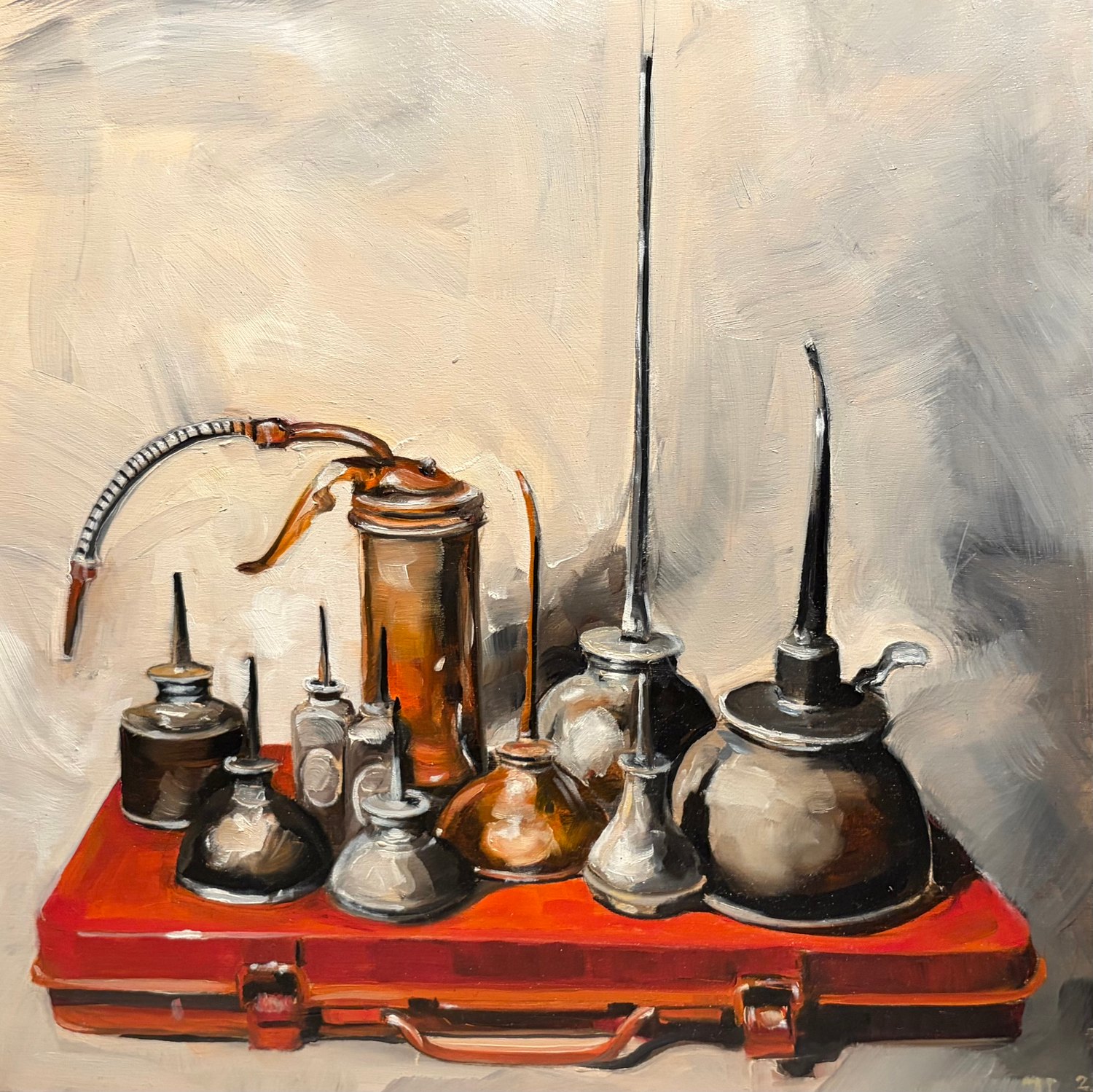Oil Cans — oil painting by Jane Lucchino