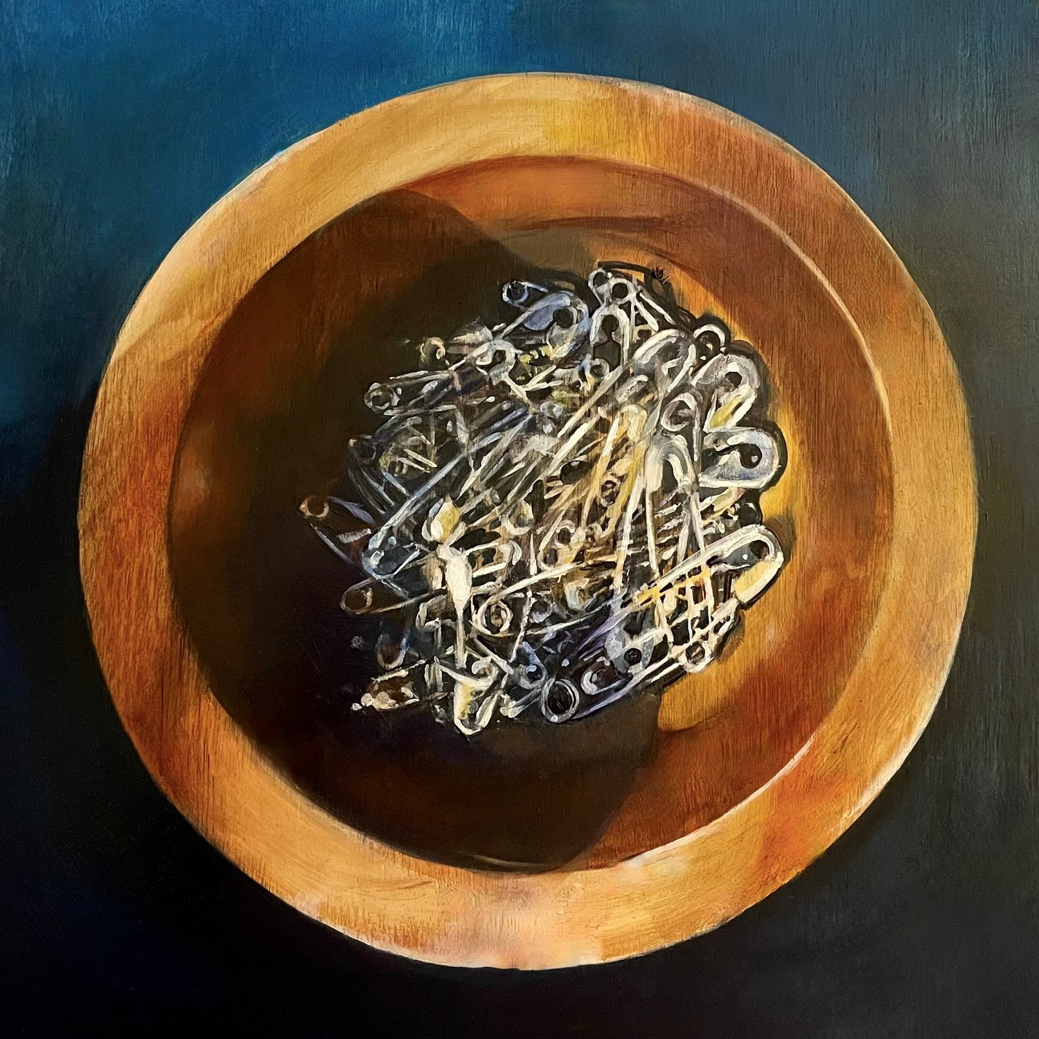 Paper Clips — oil painting by Jane Lucchino