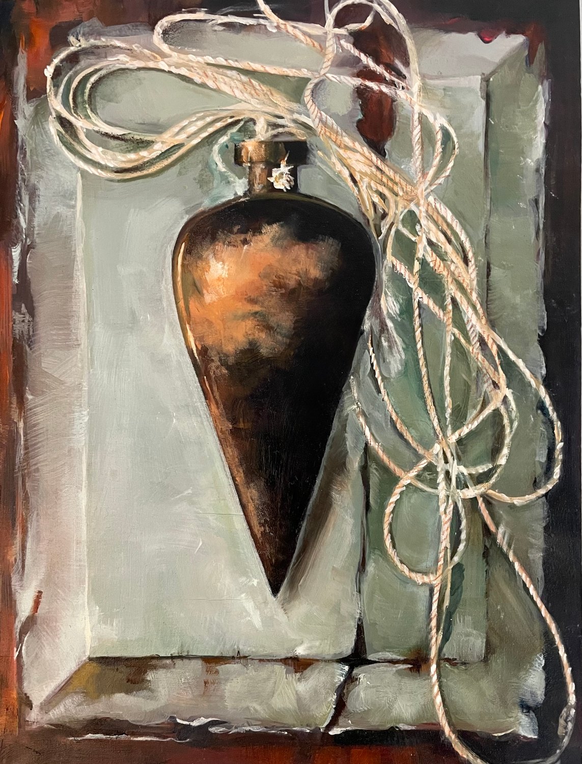 Plumb Bob — oil painting by Jane Lucchino