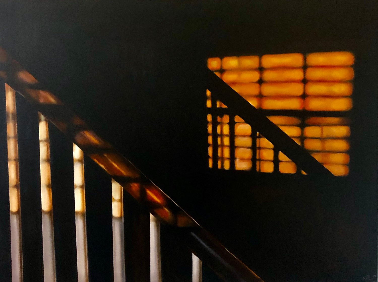Stairway Light — oil painting by Jane Lucchino